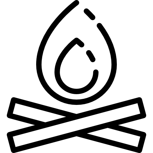 Bonfire Icon Linear Detailed Travel Elements Freepik