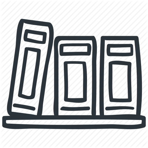 Bookcase, Books, Bookshelf, Education, Library Icon