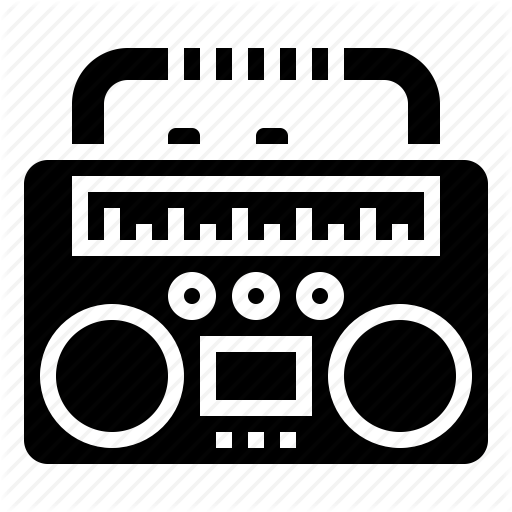 Boombox, Electronic, Radio, Speaker, Technology Icon