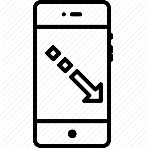 Arrow, Boost, Decrease, Fashion, Mobile, Square, Way Icon