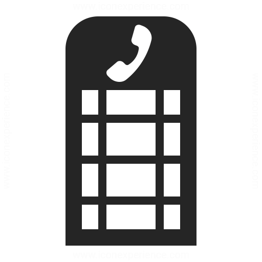 Telephone Box Icon Iconexperience