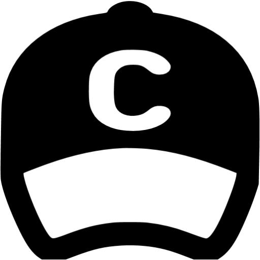 Black Baseball Cap Icon