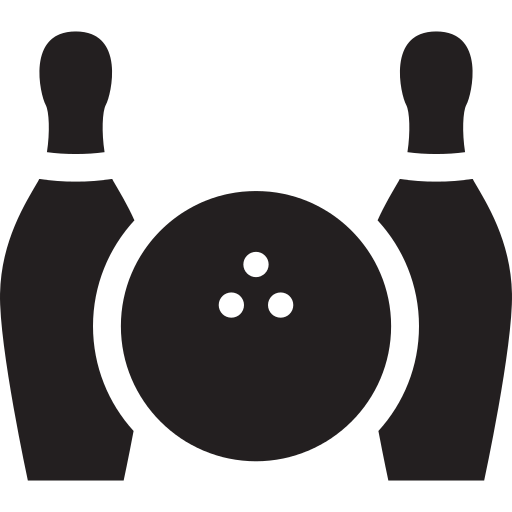 Bowling Ball And Two Bowls Png Icon