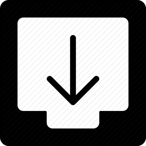 Box, Document, Download, Icon