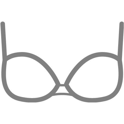 Gray Bra Icon