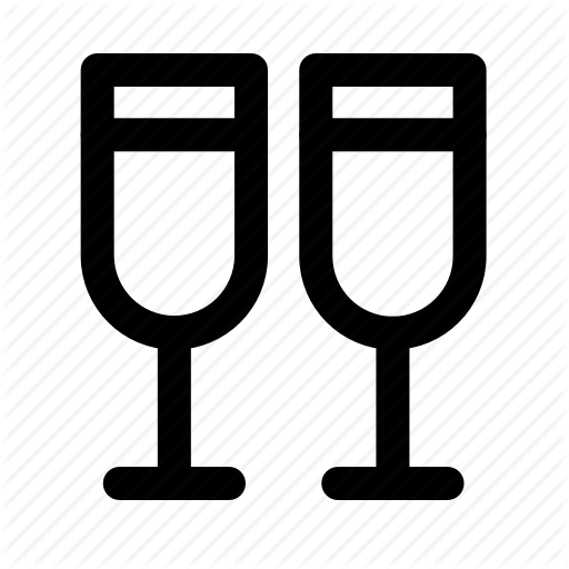 Champagne, Glasses, Love, Romance, Wedding, Wine Icon