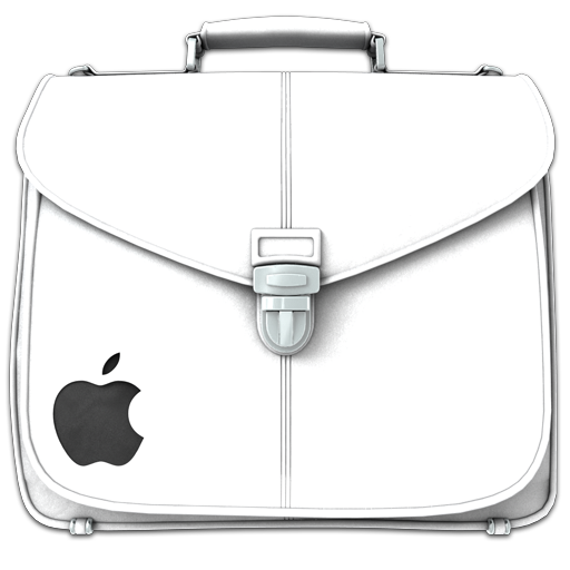 Briefcase Folder White Icon