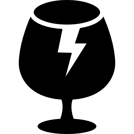 Fragile Broken Glass Symbol For Delivery Boxes Icons Free Download