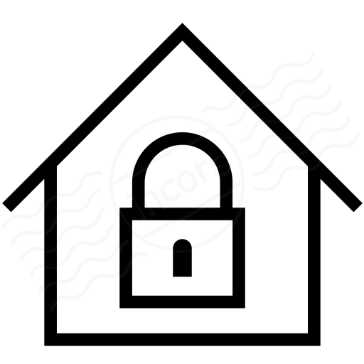 Iconexperience I Collection Home Lock Icon