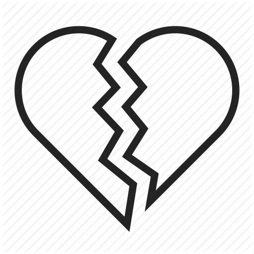 Broken Heart Outline Pictures And Cliparts, Download Free