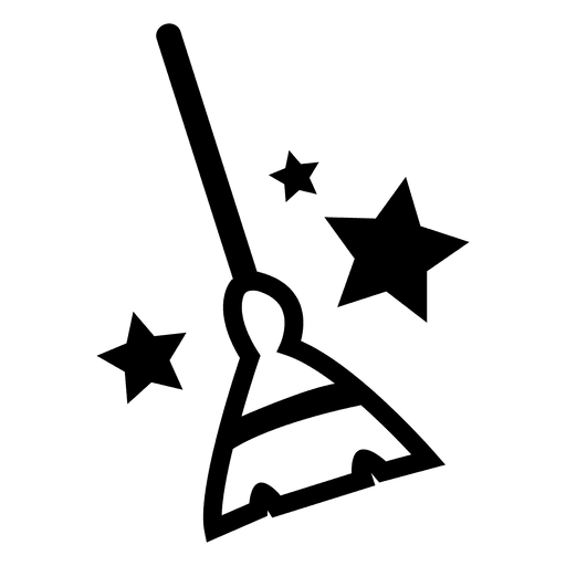 Halloween Broom And Stars