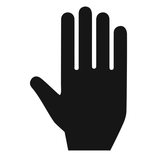 Hand Palm Silhouette Icon