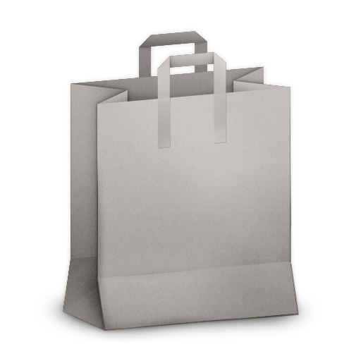 Paper Bag Grey Icon