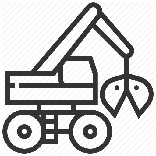 Bucket, Building, Car, Clamshell, Construction Icon