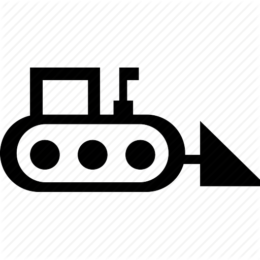 Bulldozer Drawing Icon