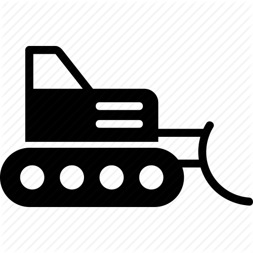 Bulldozer, Equipment, Industry, Machine, Machinery, Tractor, Work Icon