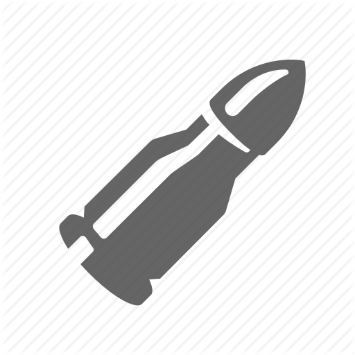 Ammunition, Bullet, Gun, Military, Rifle, War, Weapon Icon