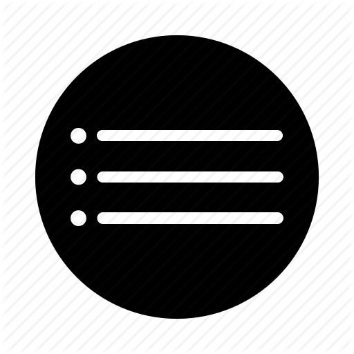 Bullet, Hamburger, Lines, Menu Icon
