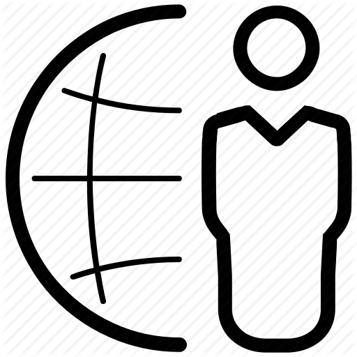 Business, Businessman, Global, Globe, Man, Network Icon