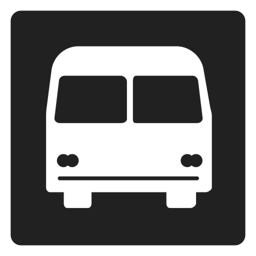Simple Bus Square Icon