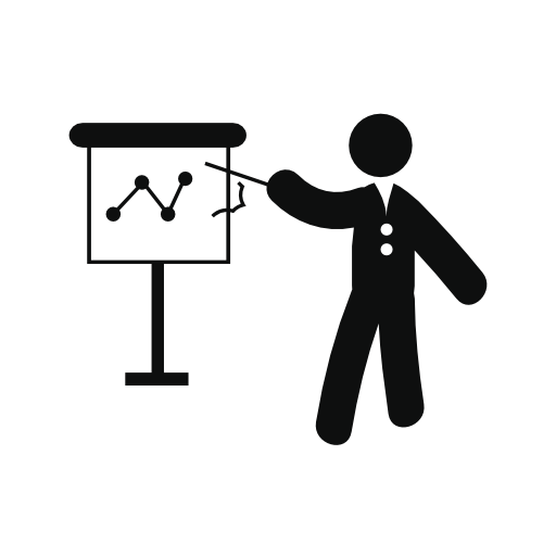 Businessman Showing A Project Sketch Free Vector Icons Designed