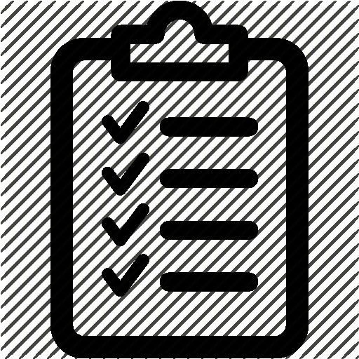 Checklist Flat Icon Clipboard And Note Royalty Free Vector