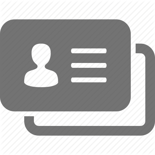 Business Card Icon Business Card Finance Communication Icon Set