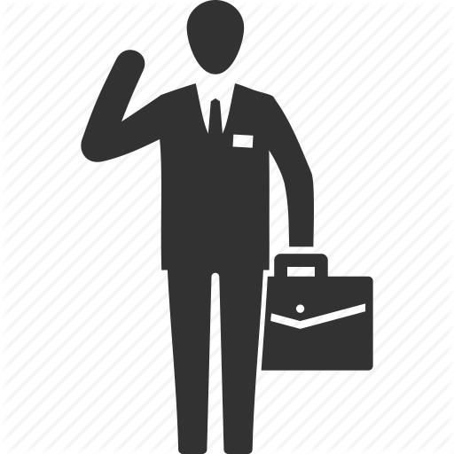Briefcase, Businessman, Man Icon