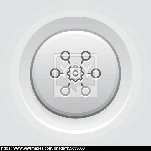 Process Automation Icon Business Concept Vector