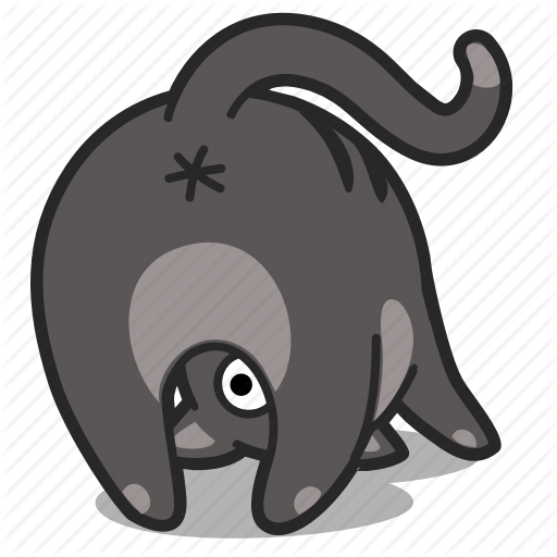 Asshole, Butt, Cat, Pet Icon