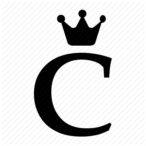 Alphabet, C, Crown, English, Letter, Royal Icon