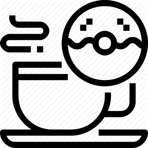 Cafe, Coffee, Donut, Drink, Hot Icon