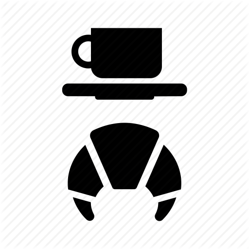 Airport, Cafe, Cafeteria, Coffee, Croissant, Cup Icon