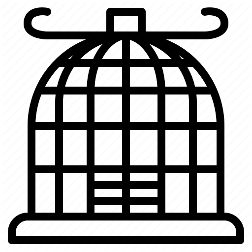 Animals, Bird, Cage, Door Icon