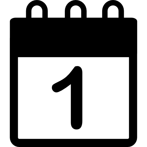 Calendar With Date Number Icons Free Download