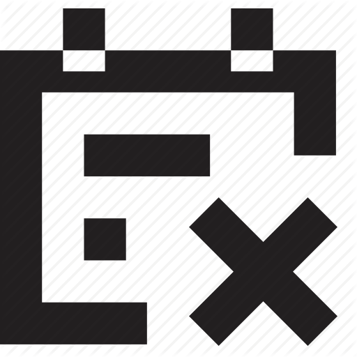 Calendar, Date, Delete Icon