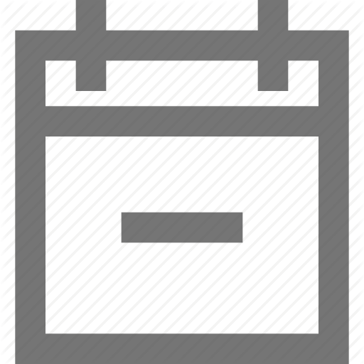 Calendar, Delete, Event, Material, Minus, Remove, Schedule Icon
