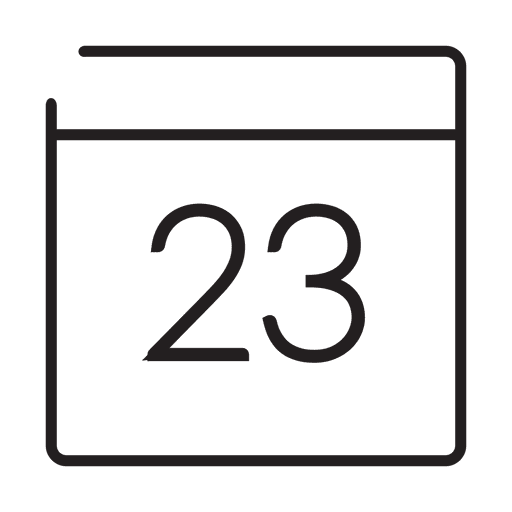 Calendar Date Stroke Icon