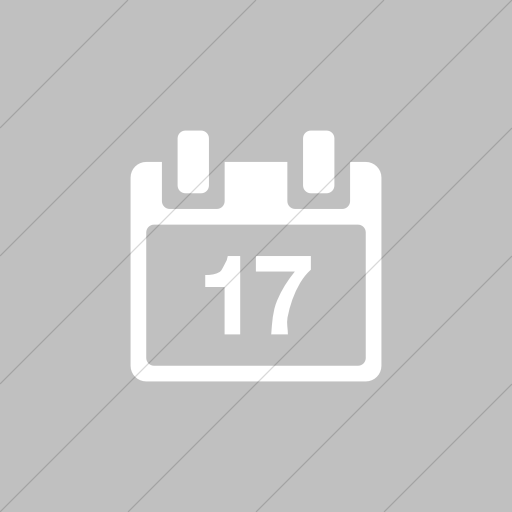 Flat Square White On Silver Broccolidry Calendar Icon