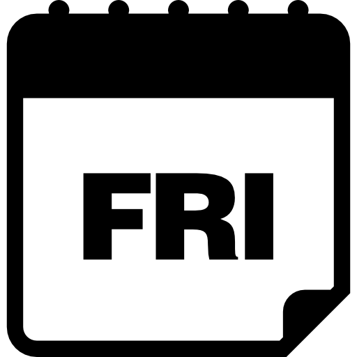 Friday, Administration, Interface, Calendar Icons, Date, Day
