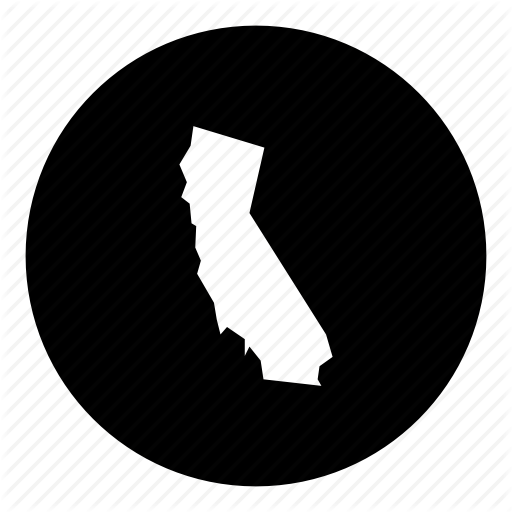 American, California, Location, Map, State Icon