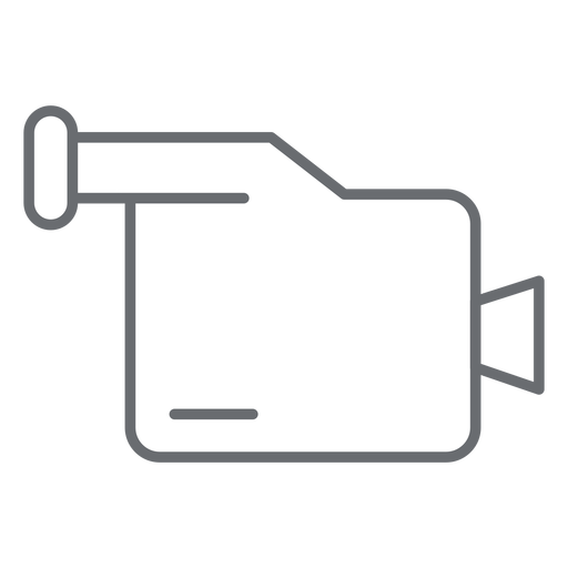 Multimedia Camcorder Stroke Icon