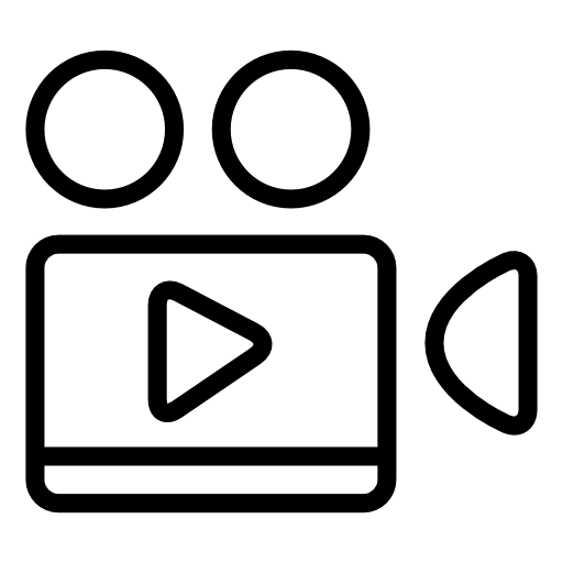 Video Camera With Play Button