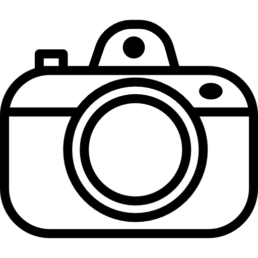 Photo Camera With Zoom Lens Outline Icons Free Download