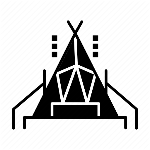 C Camping, Tent Icon