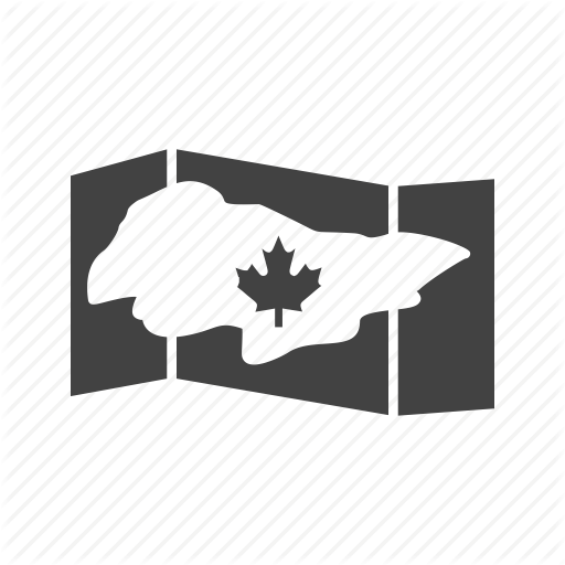 Canada, Flag, Geography, Image, Leaf, Map, North Icon