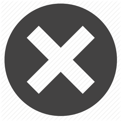 Cancel, Close, Del, Delete, Round, Ui Icon