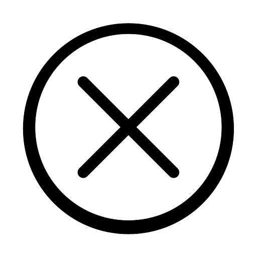 Cancel, Close, Cross, Delete, Exit, Remove, Trash Icon