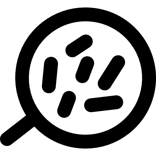 Body Cells Under A Magnification Tool Icons Free Download