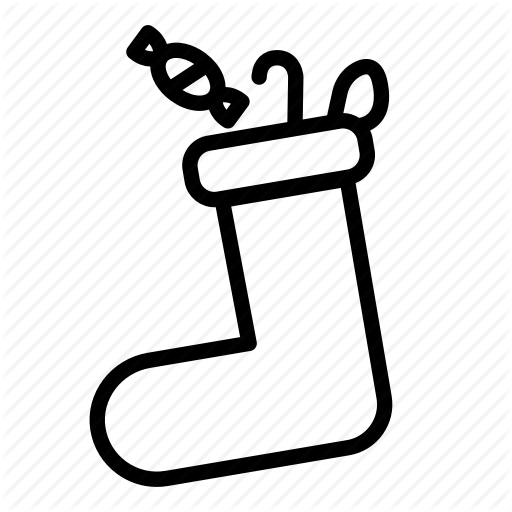 Candy, Christmas, Santa, Socks, Sweets, Winter Icon